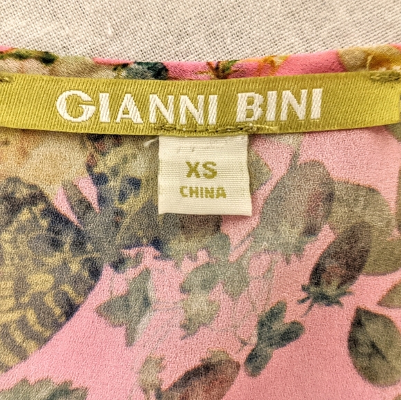 GIANNI BINI pink floral kimono - Picture 7 of 9